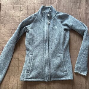 The North Face Women's Light Gray Zip Up